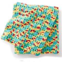 Bernat - Bright Beginnings Crochet Blanket in Blanket Brights (downloadable PDF)