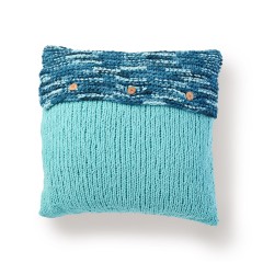Bernat - Button Up Knit Pillow in Blanket  (downloadable PDF)