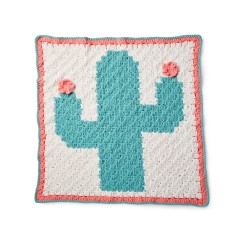 Bernat - Corner to Corner Crochet Cactus Blanket in Baby Blanket (downloadable PDF)