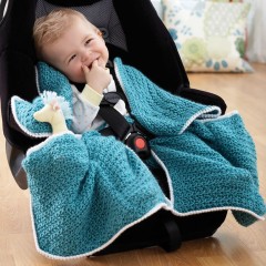 Bernat - Car Seat Blanket in Softee Baby (downloadable PDF)