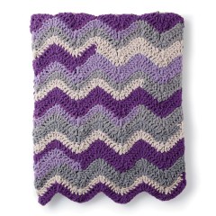 Bernat - Chevron Crochet Blanket in Blanket Stripes (downloadable PDF)
