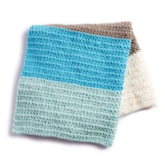 Bernat - Colorblock Crochet Blanket in Baby Blanket (downloadable PDF)