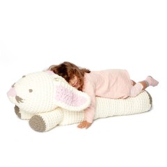 Bernat - Crochet Bunny Floor Pillow in Baby Blanket (downloadable PDF)