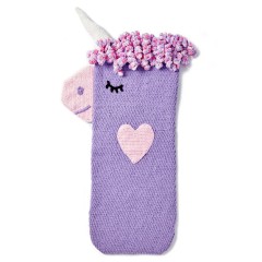 Bernat - Crochet Unicorn Snuggle Sack in Baby Blanket (downloadable PDF)