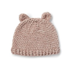 Bernat - Cutie Cub Crochet Hat in Baby Velvet (downloadable PDF)