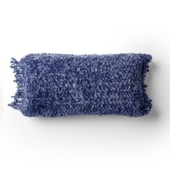 Bernat - Diagonal Basketweave Knit Stitch Pillow in Velvet (downloadable PDF)