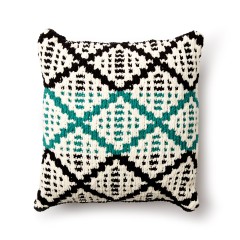 Bernat - Knit Diamond Mosaic Cushion Cover in Blanket (downloadable PDF)