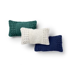Bernat - Ending with a Bobble Crochet Pillow Set in Blanket (downloadable PDF)