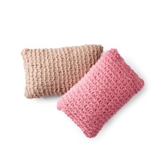 Bernat - Garter Stitch Duo Pillows in Blanket Extra (downloadable PDF)