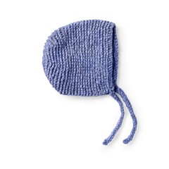 Bernat - Knit Garter Stitch Bonnet in Baby Velvet (downloadable PDF)