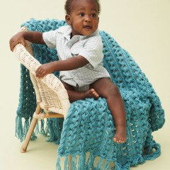 Bernat - Hairpin Lace Baby Blanket in Softee Baby (downloadable PDF)