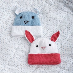 Bernat - Knit Hat with Ears in Softee Baby (downloadable PDF)