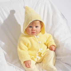 Bernat - Hooded Baby Jacket in Softee Baby (downloadable PDF)