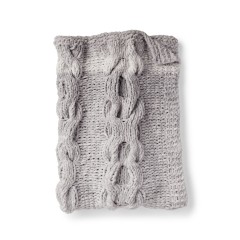 Bernat - Hugs and Kisses Cable Knit Baby Blanket in Baby Blanket Dappled (downloadable PDF)