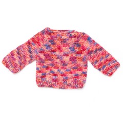 Bernat - Hurry Down Pullover in Softee Baby Colors (downloadable PDF)