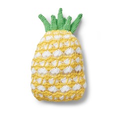 Bernat - Juicy Pineapple Crochet Pillow in Softee Baby Chunky (downloadable PDF)
