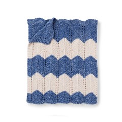 Bernat - Knit Waves Blanket in Baby Velvet (downloadable PDF)