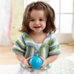 Bernat - Lapel Jacket to Crochet in Softee Baby (downloadable PDF)