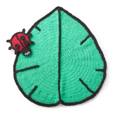 Bernat - Lil' Leaf Crochet Play Mat and Ladybug Toy in Blanket (downloadable PDF)
