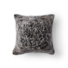 Bernat - Loopy Centre Crochet Pillow in Crushed Velvet (downloadable PDF)