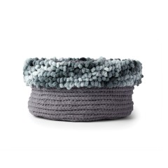 Bernat - Loopy Edge Crochet Basket in Blanket and Alize Banket-EZ (downloadable PDF)