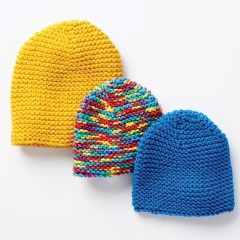 Bernat - Make It Snappy Knit Hat in Beyond  (downloadable PDF)