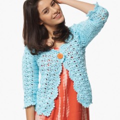 Bernat - On The Lace Cardigan in Satin (downloadable PDF)