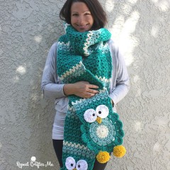 Bernat - Owl Crochet Super Scarf in Softee Chunky (downloadable PDF)