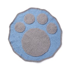 Bernat - Crochet Paw Blanket in Blanket Pet (downloadable PDF)