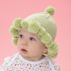 Bernat - Pompom Baby Hat in Softee Baby  (downloadable PDF)