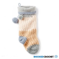 Bernat - Crochet Christmas Stocking in Pop! (downloadable PDF)