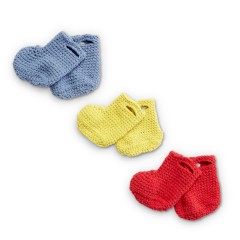 Bernat - Rainy Days Crochet Booties in Baby Blanket Tiny (downloadable PDF)