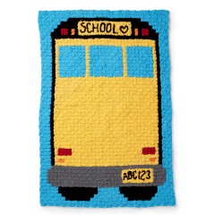 Bernat - Corner to Corner Crochet School Bus Blanket in Blanket (downloadable PDF)