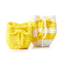 Bernat - Slouchy Crochet Plant Pot Cozy in Maker Outdoor (downloadable PDF)