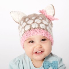 Bernat - Speckled Fawn Hat in Softee Baby (downloadable PDF)