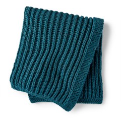 Bernat - Squishy Fisherman's Rib Knit Blanket in Softee Chunky (downloadable PDF)