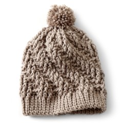 Bernat - Stepping Texture Hat in Softee Chunky (downloadable PDF)