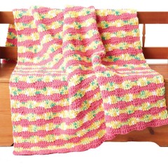 Bernat - Summer Waves Crochet Blanket in Blanket Brights (downloadable PDF)