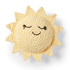 Bernat - Sunshine Crochet Pillow in Baby Blanket (downloadable PDF)