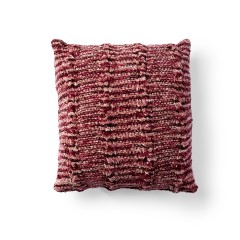 Bernat - Cozy Knit Cabled Pillow in Crushed Velvet (downloadable PDF)