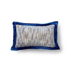Bernat - Knit and Weave Cushion in Crushed Velvet (downloadable PDF)