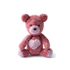 Bernat - Velvet Valentine Crochet Bear in Velvet (downloadable PDF)