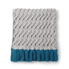 Bernat - Zig-Zag Dip Knit Blanket in Blanket (downloadable PDF)