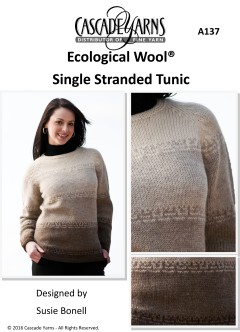 Cascade A137 - Single Stranded Tunic in Ecological Wool (downloadable PDF)