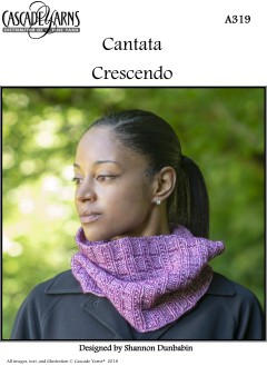 Cascade A319 - Crescendo Cowl in Cantata (downloadable PDF)