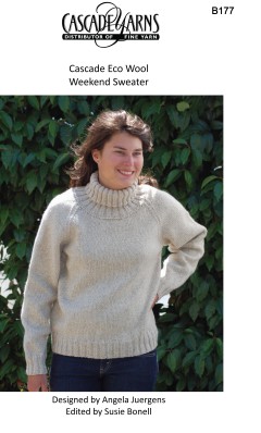 Cascade B177 - Weekend Sweater in Ecological Wool (downloadable PDF)