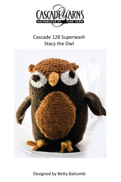 Cascade C203 - Stacy the Owl in 128 Superwash (downloadable PDF)