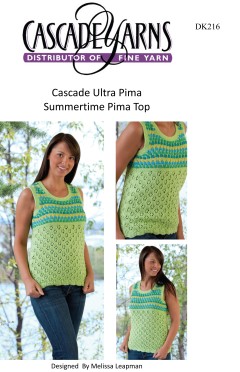 Cascade DK216 - Summertime Pima Top in Ultra Pima (downloadable PDF)