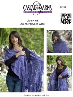 Cascade DK248 - Lavender Reverie Wrap in Ultra Pima (downloadable PDF)