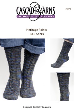 Cascade FW02 - B&B Socks in Heritage Paints (downloadable PDF)